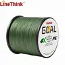 Linethink GOAL 300/500m 4-Braid Durable Braided Fishing Line, Multi-Strand Pe Fishing Line, Strong, Wear-Resistant, Smooth Cast, Ideal for Saltwater & Freshwater, Fishing Equipment, Fishing Gear, Fishing Supplies