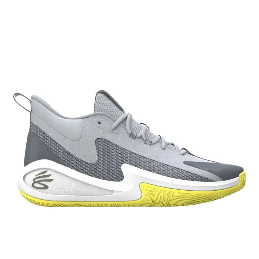 Under Armour Mens Curry 3Z 25 Sde Basketball Sneakers Shoes - Grey