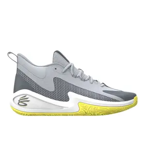 Under Armour Mens Curry 3Z 25 Sde Basketball Sneakers Shoes - Grey