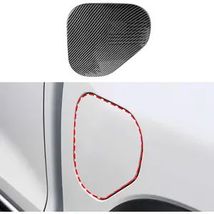 for Colorado 2023 2024 2025 Accessories Exterior Fuel Filler Door Gas Tank Cap Cover Interior Trim ABS Carbon Fiber Pattern