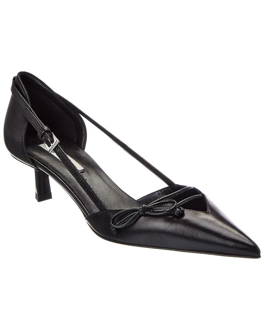 Prada Logo 50 Leather Slingback Pump