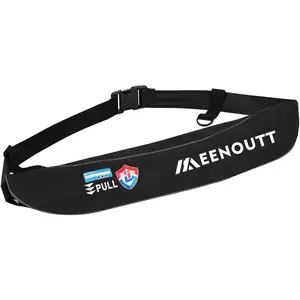 Automatic Inflatable Belt Pack Water Sports Jacket Waist Belt PFD for SUP Paddleboarding Fishing Boating Kayaking fit 80-330 lbs Black