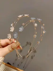 Floral Decorative Hairband, Elegant Headband for Weddings, Bridesmaids, Formal Occasions, Women & Girls Fashion Accessory