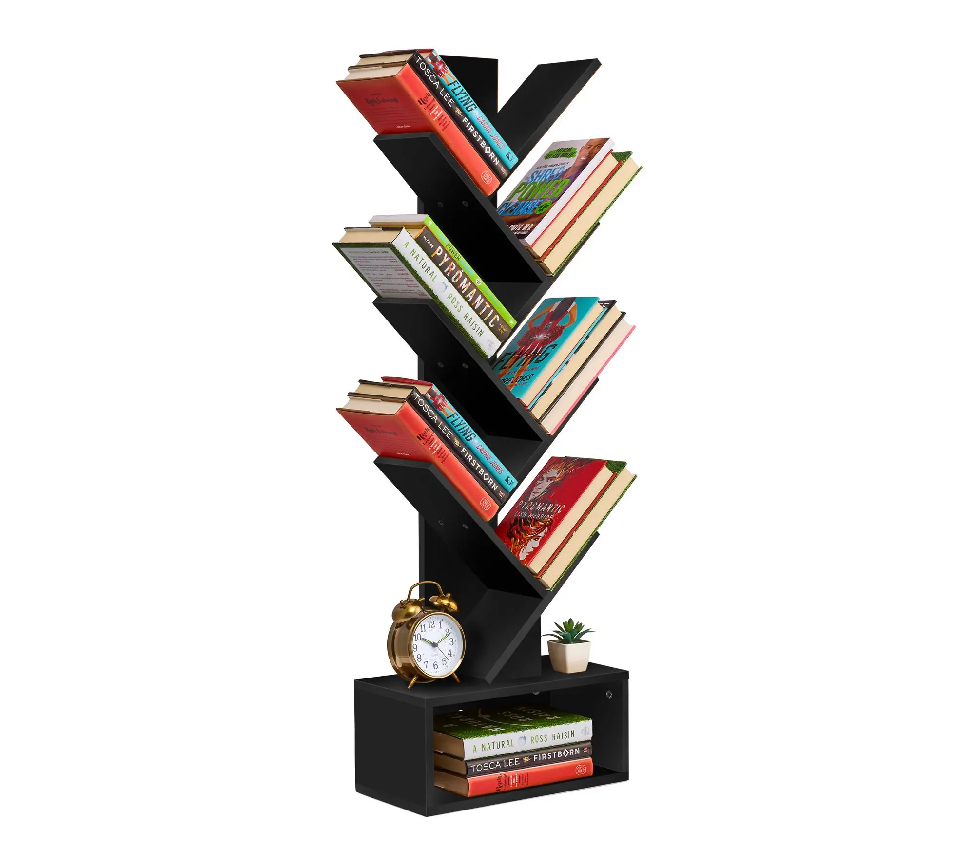 Sorbus 7 Tier Tree Bookshelf with Storage Sorbus 7 Tier Tree Bookshelf with Storage