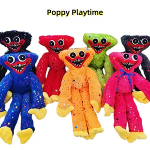 Poppy Playtime Huggy Wuggy Plush, 15.7in Soft Stuffed Toy, Multiple Colors, Ideal for Fans & Kids，cute girly gifts