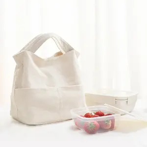 Canvas Lunch Bag｜Recycle Fabric Water-proof Insulated Lunch Bag