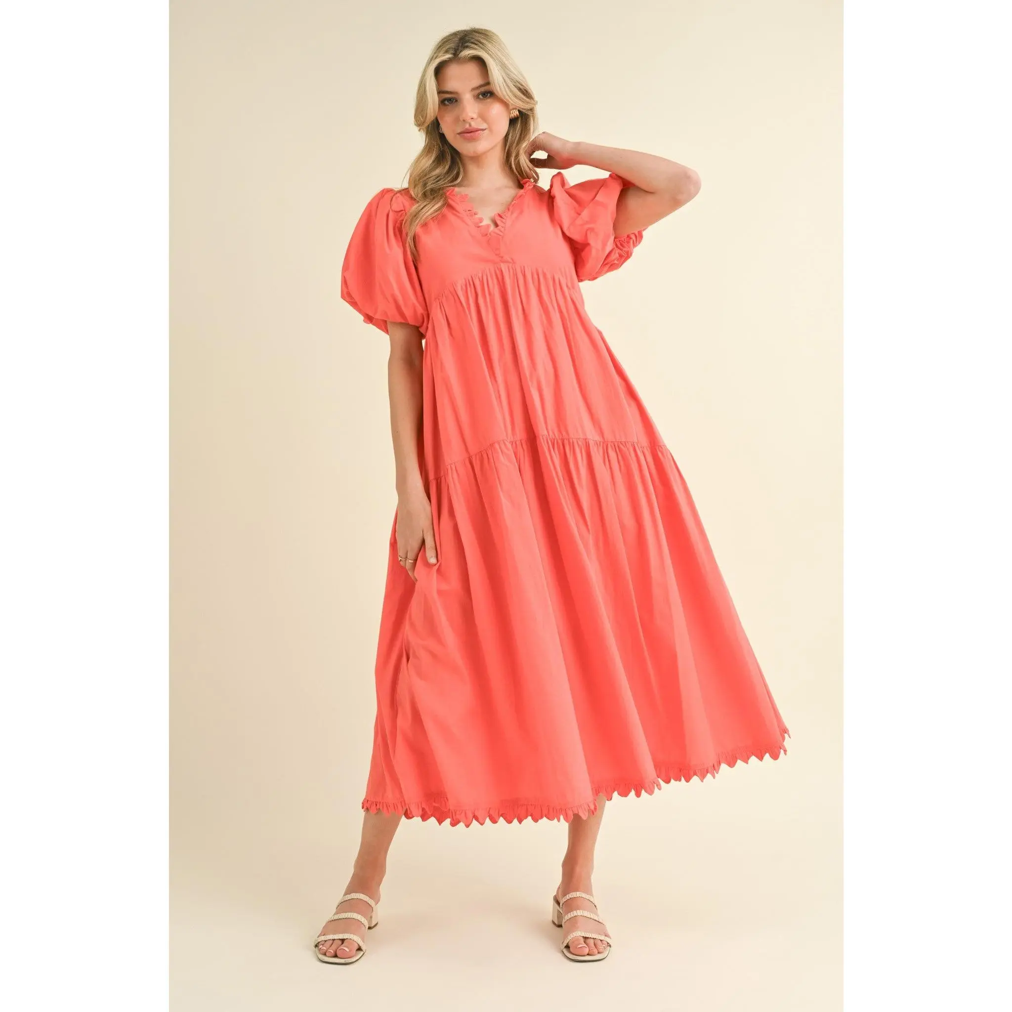 Just peachy maxi dress