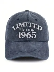 60th Birthday Gifts For Men Women, Limited Edition 1965 Party Decorations Hat, Adjustable Embroidered 60 Year Retired Baseball Cap, Funny Birthday Retirement Gifts For Dad Mom Grandpa Grandma