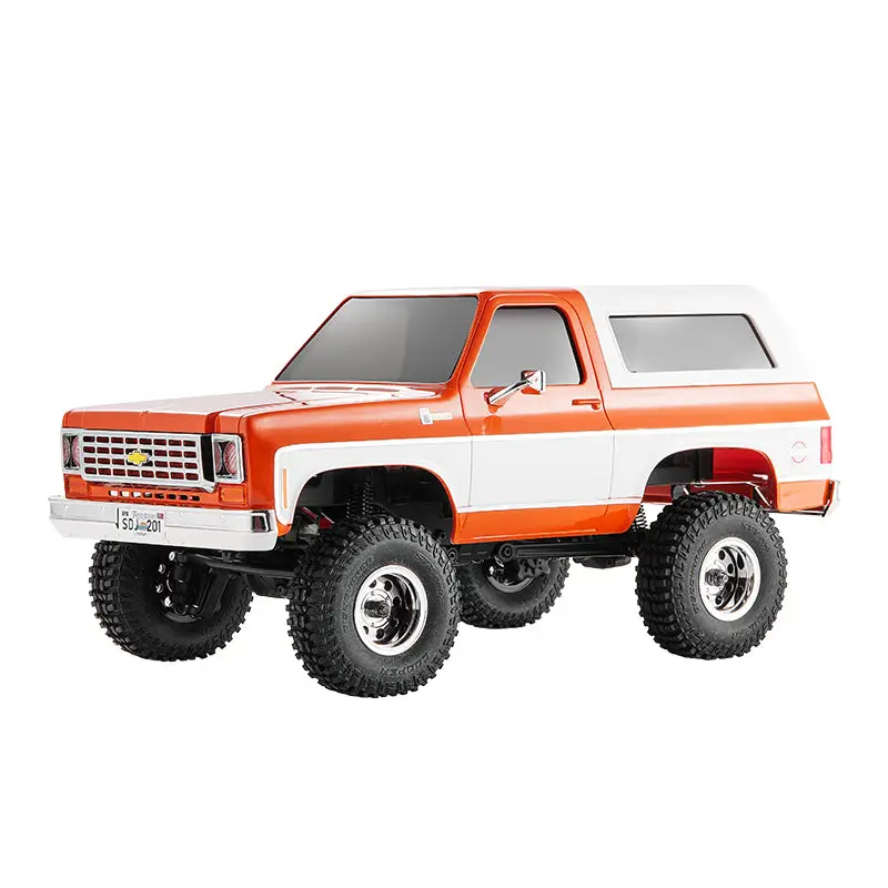 FMS 1/24 RC Crawler Chevy K5 Blazer RC Car FCX24 RTR RC Pickup Truck SUV 4WD 2.4GHz 3CH Hobby RC Model 8km/h Mini Car Off-Road Remote Control Car