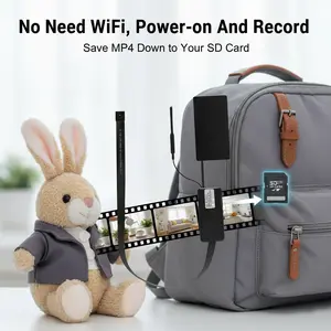 Button, Wearable DIY Mountable, 1080P FHD WiFi, Supports WiFi & AP Hotspot, Remote View on Mobile, Local Storage via SD Card (Not Included), Motion Detection Alert, Smart Device for Personal/Home/Office Use