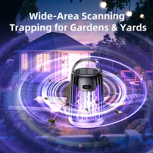 3-in-1 Mosquito Bug Zapper, Fly Trap Mosquito Lamp, Electronic Bug Zapper - Indoor Outdoor Electric Insect Killer with Storage Box, Multi-Scene Use for Home, Patio, Camping & Garden