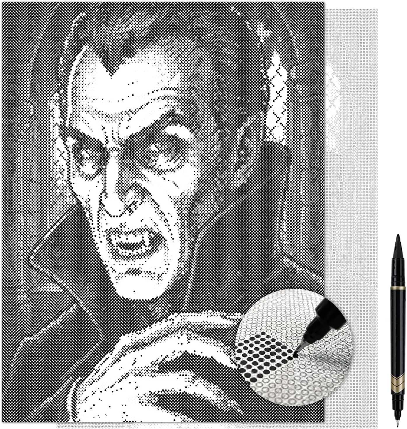 Dracula Dot Painting Kit for Adults — 13×17 Canvas with Dual-Tip Marker