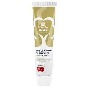 Manuka Health Manuka Honey Fluoride Free Toothpaste with Propolis, 2.64 oz (75 g)