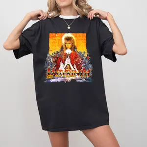 Labyrinth Goblins 1986 Retro Vintage Aesthetic Movie Poster 1980s T-Shirt