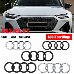 1Pcs Car Front Grill Emblem Rear Trunk Sticker Car Stickers for Audi Sline A1 A2 A3 A4 A4L A5 A6 A6L A7 A7L A8 A8L TT Q1 Q2 Q2L Q3 Q4 Q5 Q5L Q6 Q7 Q8 B2 B3 B4 B5 B6 B7 B8 B9 8P 8V 8L RS RS3 RS4 RS5 RS6 RS7 RSQ8 R8 S1 S2 S3 S4 S5 S6 S7 S8 Quattro C5 C6 C7