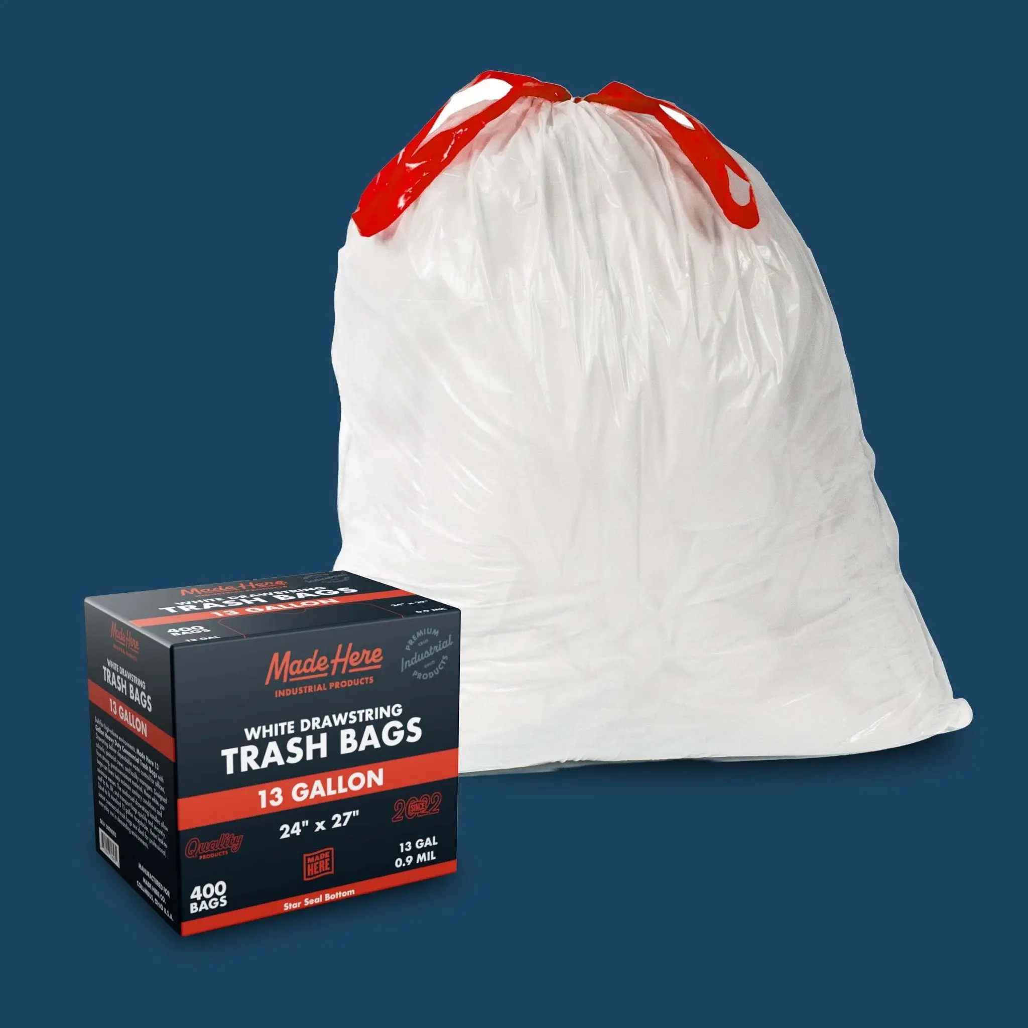 Trash Bag with Drawstring