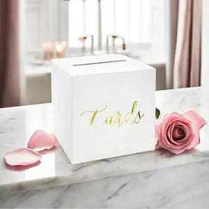 1pc Card Box, Elegant Gift Box for Wedding Gifts, Anniversary Money Box, Birthday Party Decorations, Includes Ten Greeting Cards