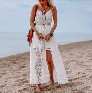 White Boho Angel Maxi Dress