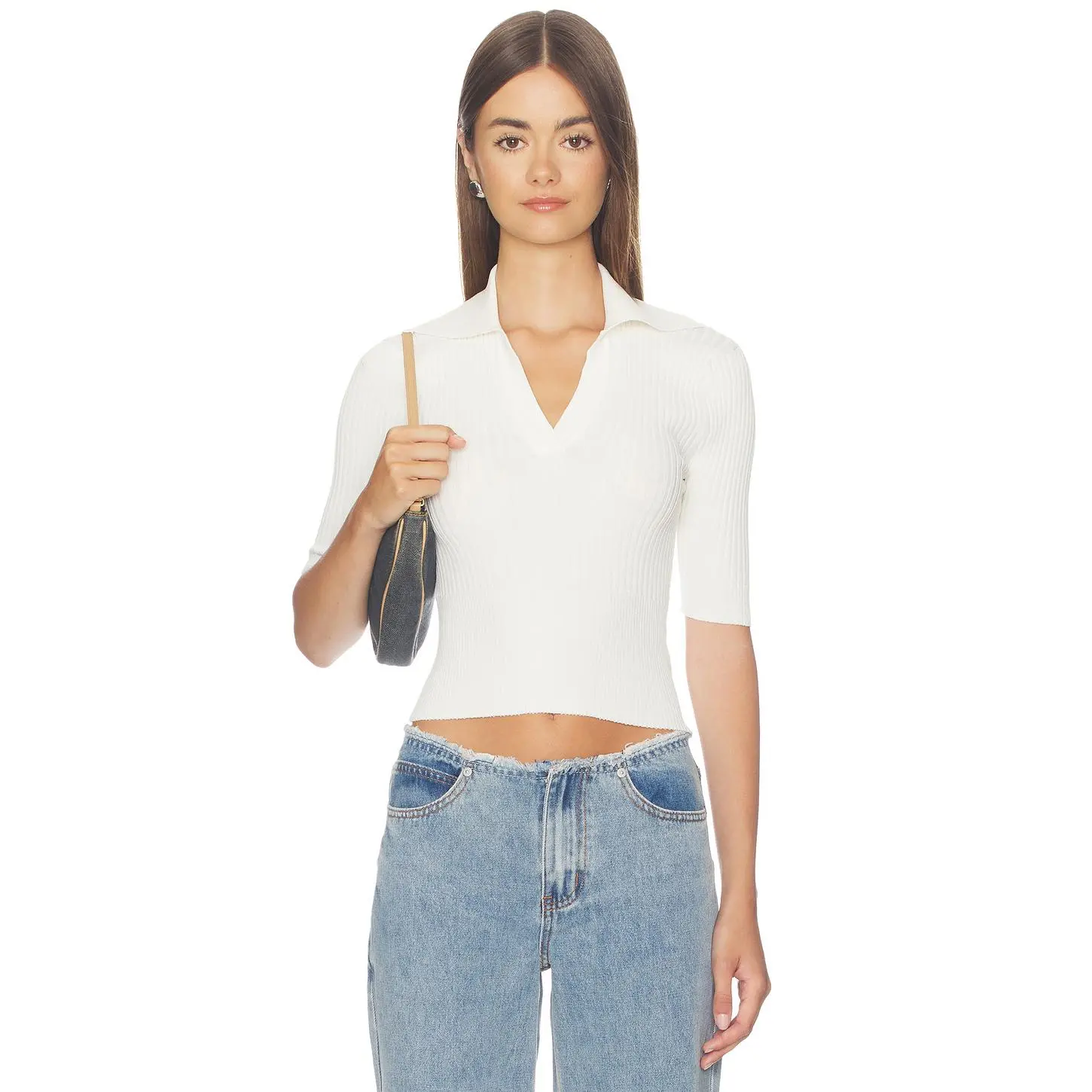 MORE TO COME Lucille Knit Top in Ivory