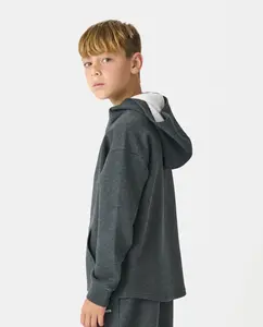 Little Legends Hawthorne Tech Quarter Zip Black Heather, Medium