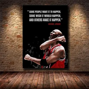 [Sale off up to 65%][Free Ship][No Frame] Some People Want It To Happen Michael Jordan Quote Poster, Home decor, room décor
