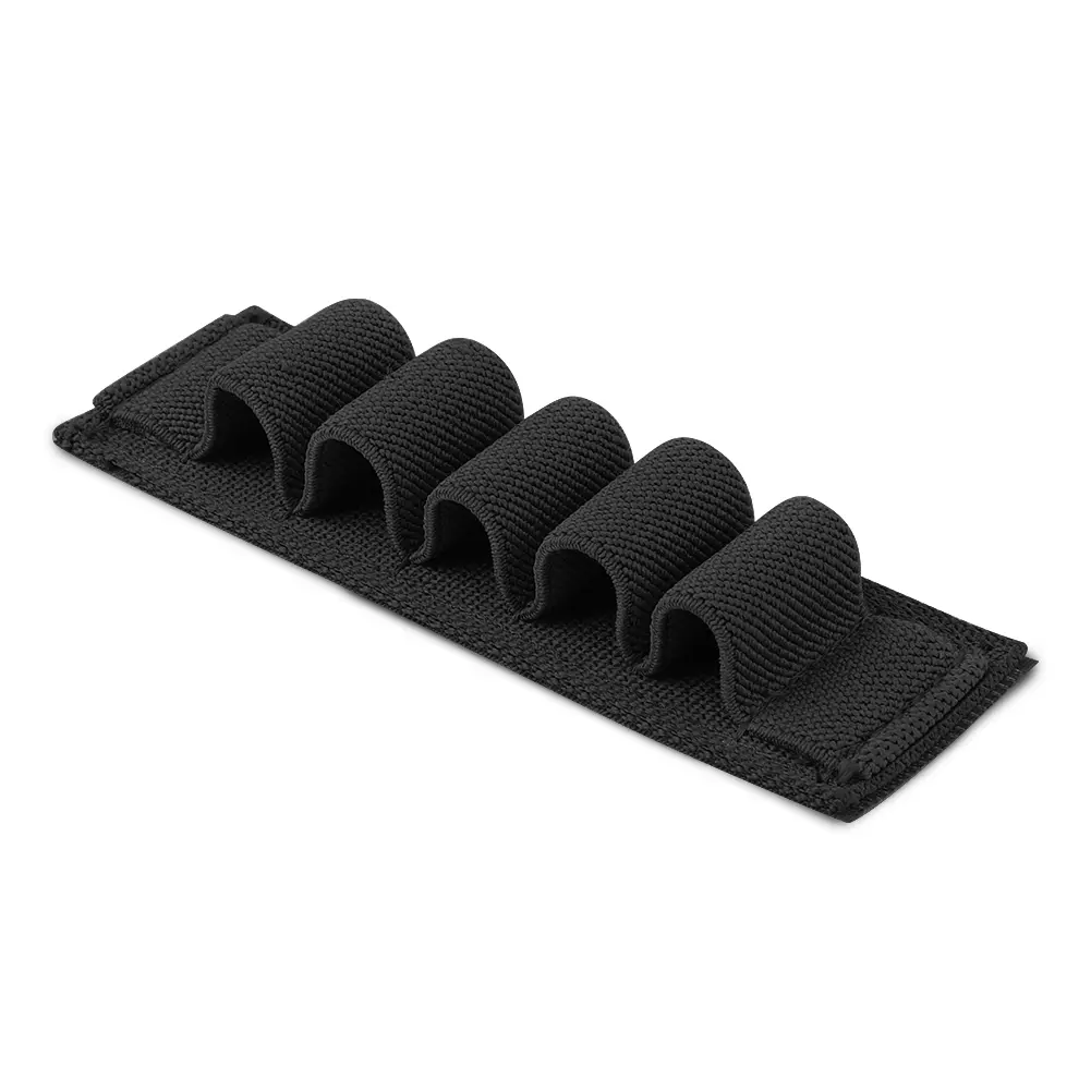 KRYDEX Outdoor Tactical Flashlight, Chemlight & Battery Holder - Compact 5-Cell Elastic Storage Panel with Hook & Loop for Quick Reloading, Pen Compatibility, Plate Carrier Attachment, Batteries, Hook-Backed