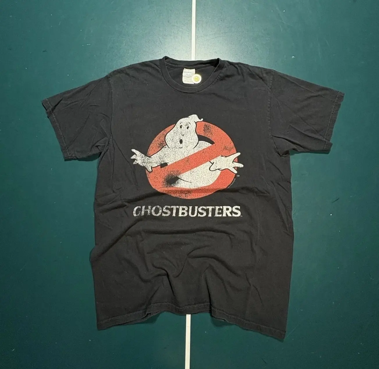 Vintage Ghostbusters Graphic T Shirt Size Men’s Medium Black Movie 2008 Rare J