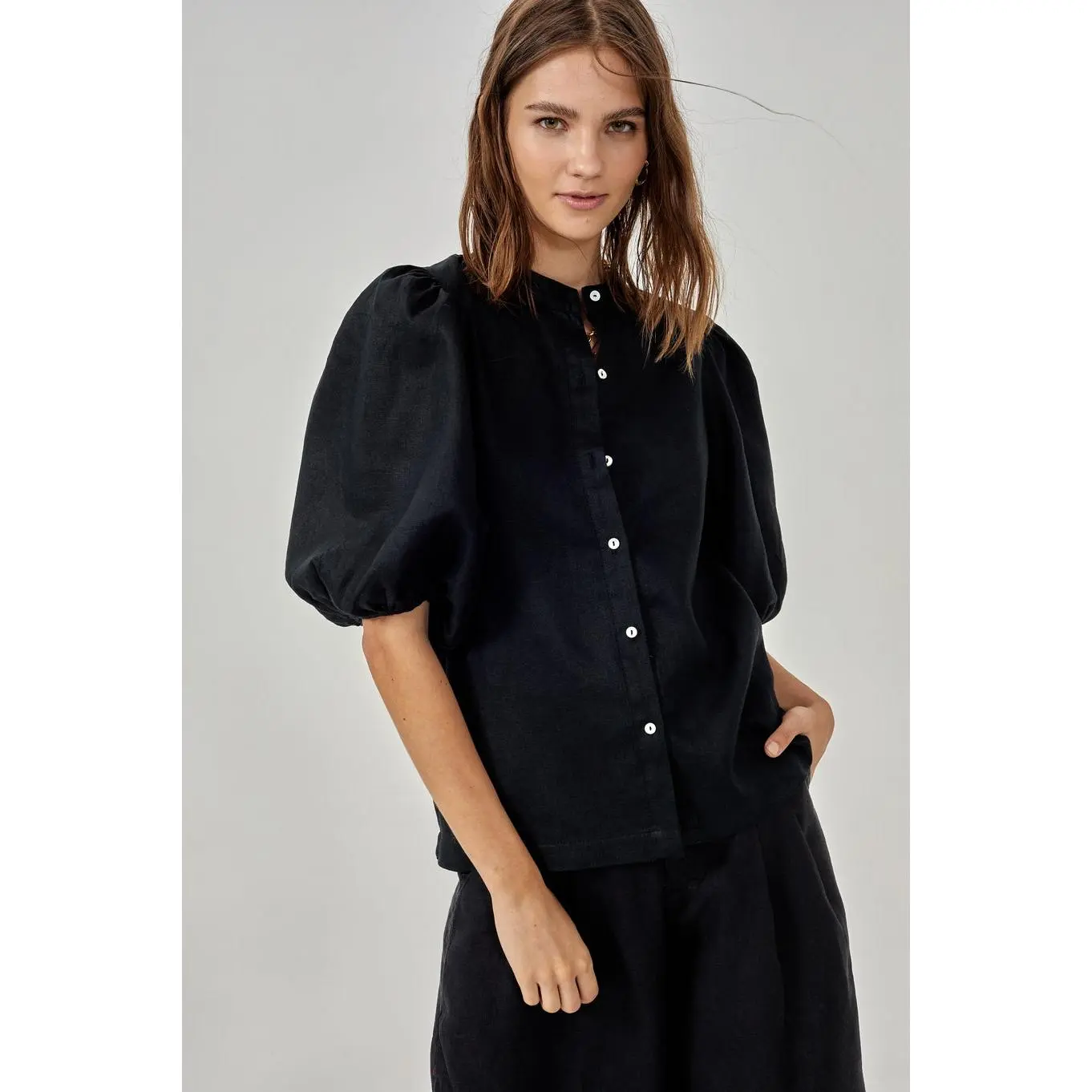 Bubble Shirt in Black, from Lanhtropy