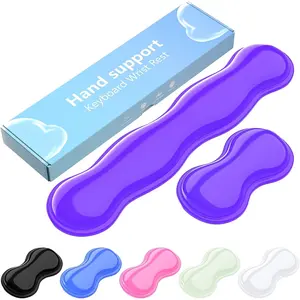 Gel Keyboard and  Wrist Rest Set, Comfort  Wrist Support, for Wrist ,  Keyboard Wrist Rest ()