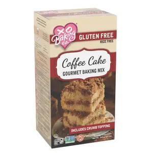 XO Baking Co. Gluten Free Coffee Cake Mix with Cinnamon Spice & Butter Crumb Topping for Sweet Morning Treats