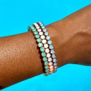 Opal Bezel Split Bracelet