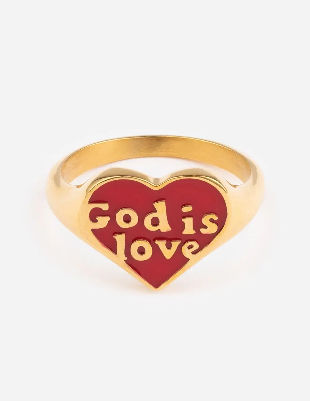 Enamel God is Love Ring Enamel God is Love Ring