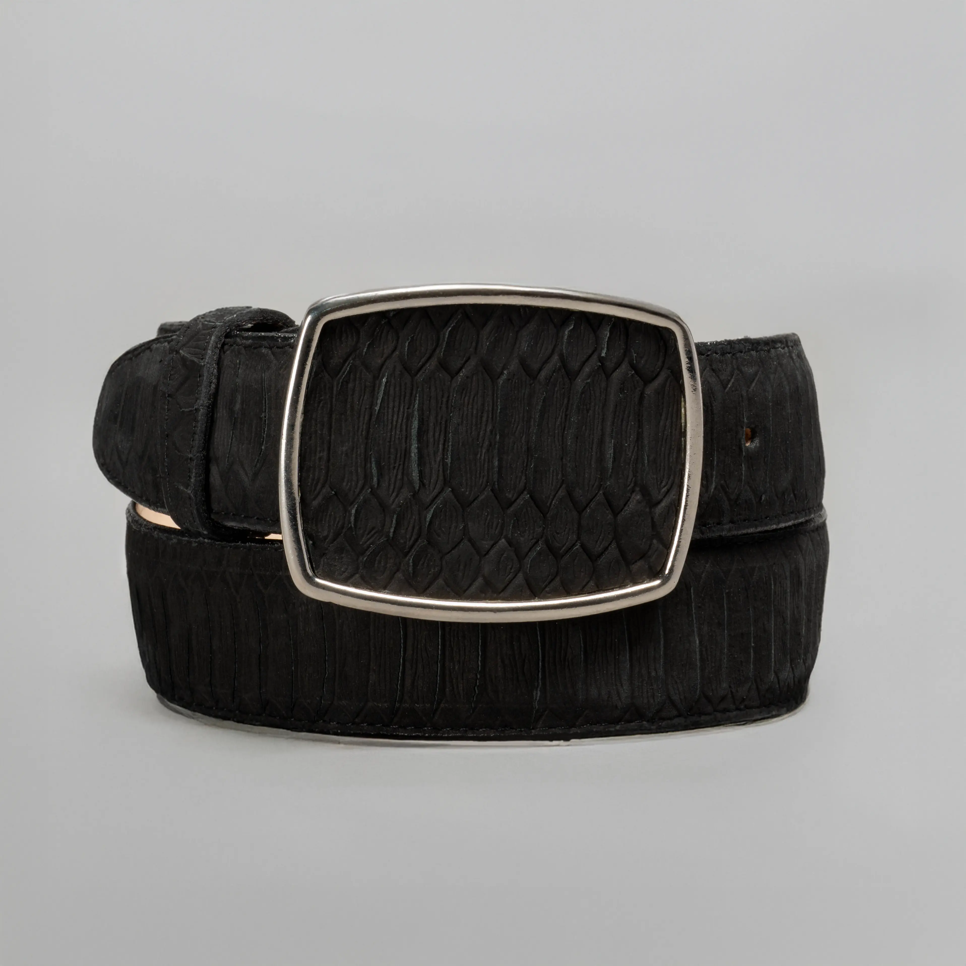 Men's Cowhide Leather Cowboy Belt - Premium Leather, Square Metal Buckle Men's Cowhide Leather Cowboy Belt - Premium Leather, Square Metal Buckle