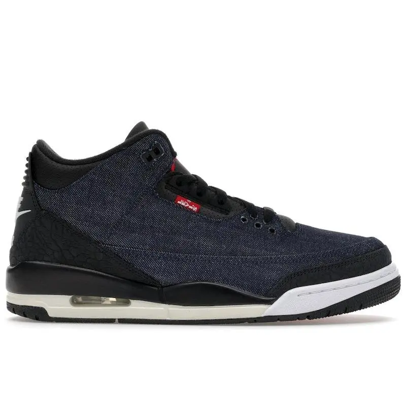 Jordan Men's 3 Retro Levi’s Indigo Shoes, from StockX