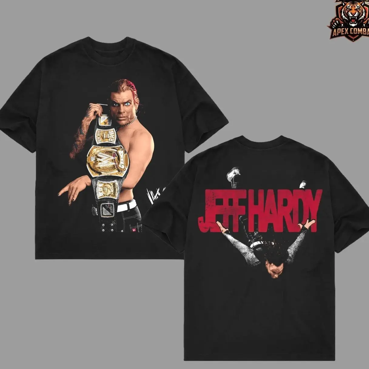 JEFF HARDY TEE, Wrestling Tee, WWE Tee, Wrestling Gift, Sports Shirt, Workout T-shirt, Gift for Him Gift For Her Hoodie Sweatshirt Streetwear JV3