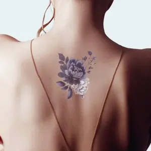 "Floral Imagination" Inky Inky Watercolor Temporary Tattoo