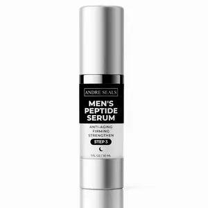 ANDRE SEALS Men's Advance Peptide Serum for Face Anti Aging & Wrinkle Reduction Skincare Skin Repair - Hyaluronic Acid Nourishing Hyaluronic