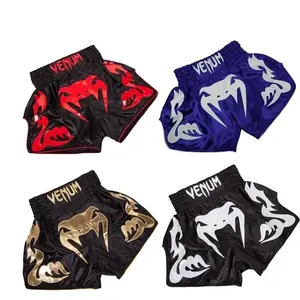 New Muay Thai boxing shorts for men and women. Short combat shorts.
