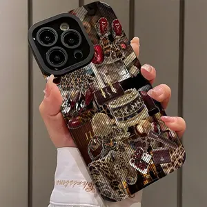 Leopard Pattern Handbag Design Shockproof Ultra-Thin Case for iPhone 17/16/15/14/13/12/11/plus/pro Max, Dust-Proof and Stylish Gift