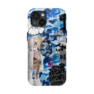 Blue Kaws Tough Phone Case, Cool Cover| Tough Phone CaseSuitable for iPhone 17-11 Pro Max/Plus and  Samsung Galaxy S23-25