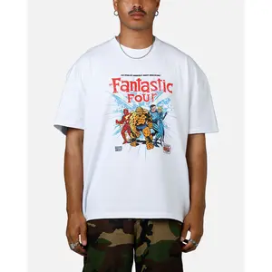 73Studio Marvel Fantastic Four Group Vintage T-Shirt White