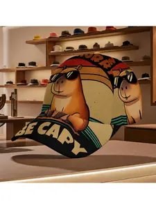Cool Capybara Baseball Cap with Design – Trendy Hat for Daily Wear & Casual Outfits, Perfect for Casual Leisure, Suitable for All Seasons Baseball Hats, Caps, Hats, Baseball Caps, Daily Wear, Casual Wear