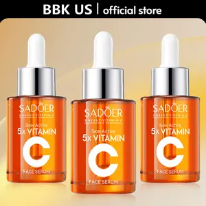 【BUY 1 GET 2 FREE】Vitamin C Face Serum 30ML Hydrating Essence with Hyaluronic Acid & Centella for Dull Skin Uneven Tone Fine Lines Pores Dry Skin Moisturizing Toner Moisturizer Hydrate Moisture