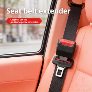 Universal Car Seat Belt Extender and Buckle Booster Durable ABS Material Easy Access to Rear Seat for Most Automobiles