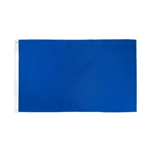 2x3ft Solid Print Blue Polyester Flag, Dye Sublimation Banner with Header Tape, Home & Festive Party Supplies Backdrop