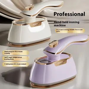 Portable Mini Foldable Steam Iron, Dry Wet Ironing, 180° Rotatable Handheld Design, Fast Wrinkle Removal for Home & Travel Use