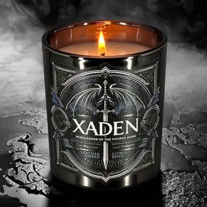 [Sale off up to 50%] Xaden - Fourth Wing Inspired - Scented Candle - Leather, Mint, Citrus, Rose