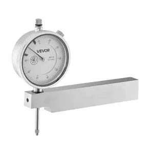 Dial Test Indicator, 0.001" Accuracy, 0-1" Range, Metal Base, Large Dial, Precision Measurement for Machining & Inspection 0-1 inch
