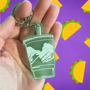 Baja Blast Acrylic Keychain Plastic