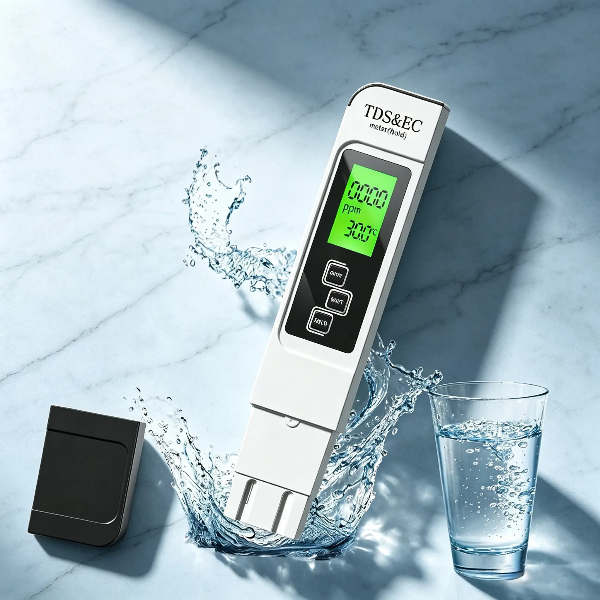 Portable 4-In-1 Digital Water Tester, 2026 Accurate TDS EC & Temperature Meter, Ideal For Aquarium & Home